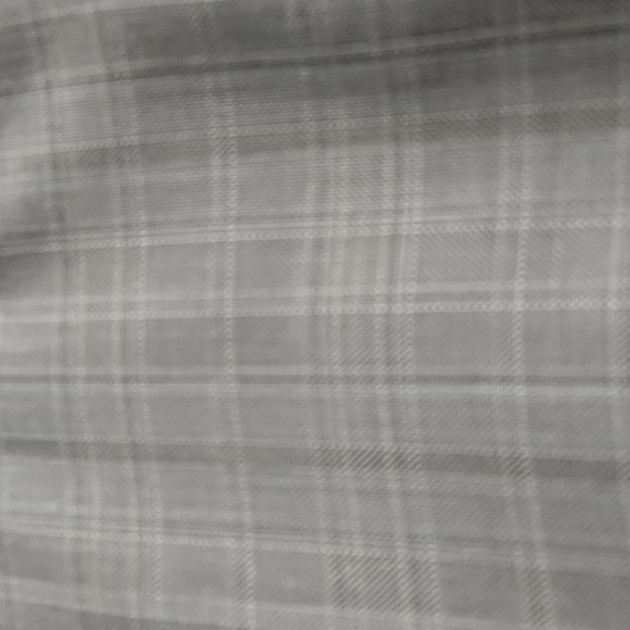 Roar Grey Plaid Satin Back Embroidered Vest Adjustable Back - Picture 6 of 12